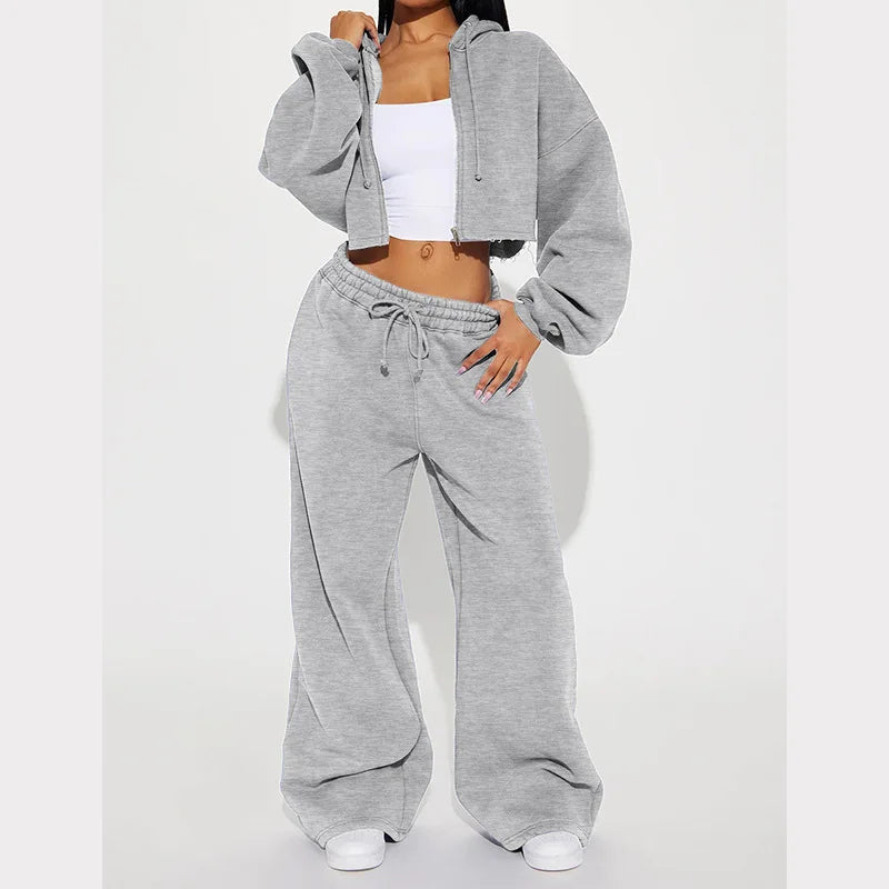 Fashion – Conjunto deportivo con capucha y pantalón