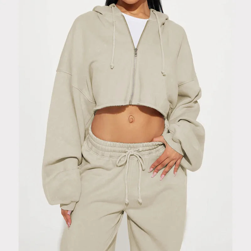 Fashion – Conjunto deportivo con capucha y pantalón