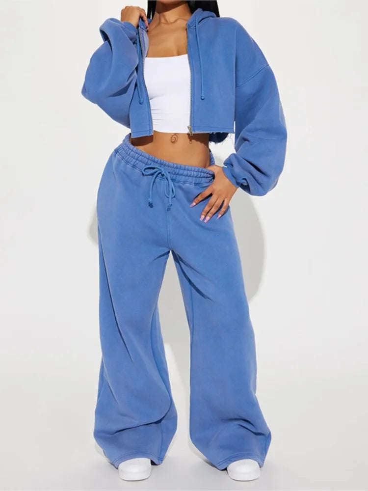 Fashion – Conjunto deportivo con capucha y pantalón