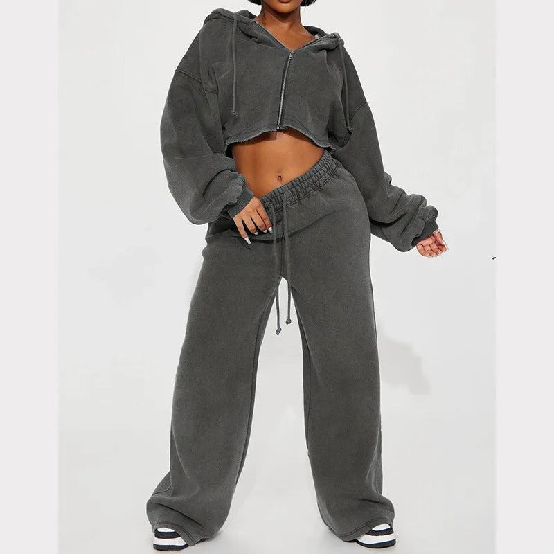 Fashion – Conjunto deportivo con capucha y pantalón