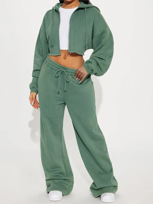 Fashion – Conjunto deportivo con capucha y pantalón