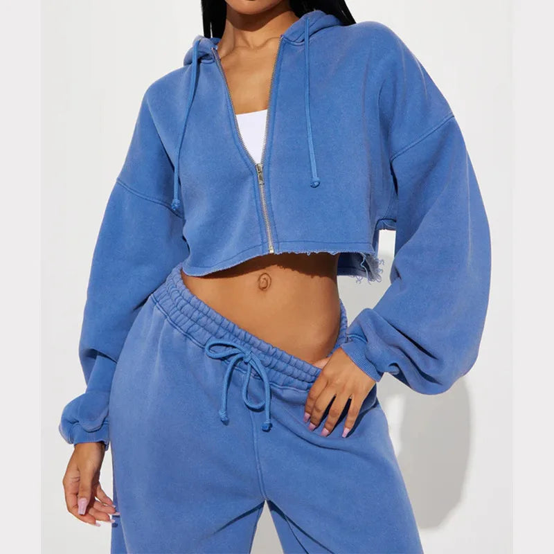 Fashion – Conjunto deportivo con capucha y pantalón