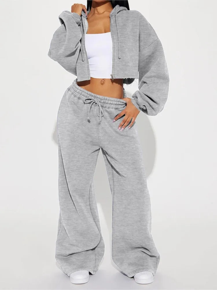 Fashion – Conjunto deportivo con capucha y pantalón